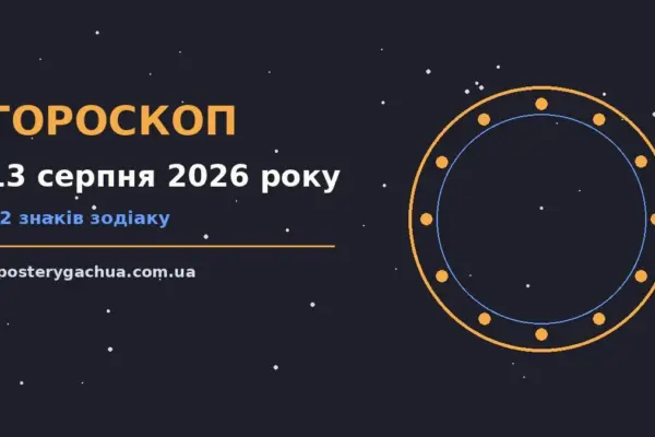 Гороскоп на 13 серпня 2026 року: перспективи для 12 знаків для спокійних і точних рішень