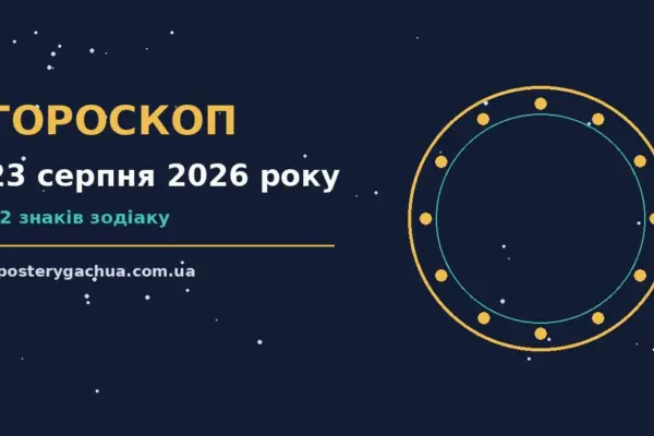 Гороскоп на 23 серпня 2026 року: перспективи для 12 знаків для спокійних і точних рішень