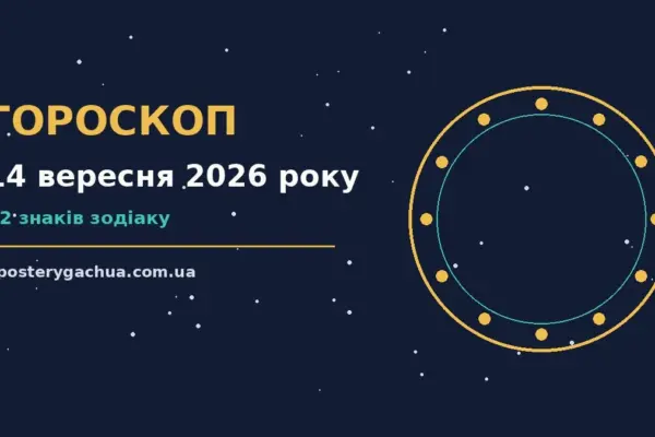 Гороскоп на 14 вересня 2026 року: перспективи для 12 знаків для спокійних і точних рішень