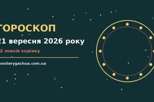 Гороскоп на 21 вересня 2026 року: перспективи для 12 знаків для спокійних і точних рішень